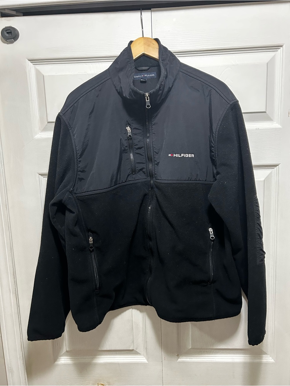 Tommy Hilfiger Men’s Black Lightweight Fleece Shirt Jacket
